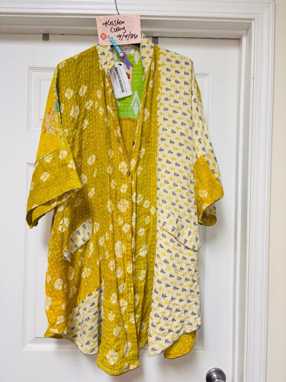 Kantha Bae Free To Be Button Down Tunic BNWT